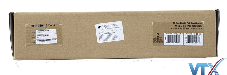 Switch chia mạng Cisco 16 cổng Ethernet Gigabit + 2 cổng SFP - CBS250-16P-2G (16)