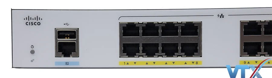 Switch chia mạng Cisco 16 cổng Ethernet Gigabit + 2 cổng SFP - CBS250-16P-2G (2)