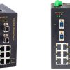Switch công nghiệp By-pass UPCOM 6 cổng RJ45 10-100M +2 cổng SFP Gigabit (được quản lý) BIES508-2GS