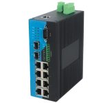 Switch công nghiệp UPCOM 8 cổng 10-100M Ethernet + 2 cổng Gigabit SFP + 1 cổng RS232 + 3 cổng RS485 IES3010-2GS-404