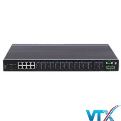 Switch công nghiệp layer 3 UPCOM 8 cổng mạng và 20 cổng SFP Gigabit ICS1028G-8GC-20GS