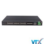 ảnh Switch Công nghiệp Layer 3 UPCOM 16 cổng RJ45 + 8 cổng Combo + 4 cổng SFP Gigabit ICS1028G-16G-8GC