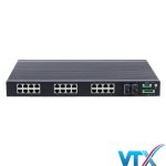 ảnh Switch công nghiệp layer 3 UPCOM 24 cổng mạng 10-100 Mbps và 4 cổng SFP Gigabit ICS1028-4GS