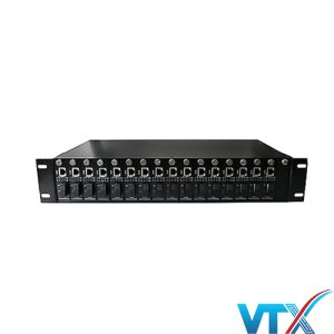 Khung nguồn Converter tập trung UPCOM MW-R16 16 khe cắm gắn giá 2U