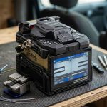 ảnh chụp thực tế Máy hàn cáp quang Tumtec V9+