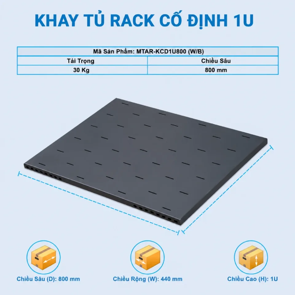 ảnh kích thước khay cố định 1 U D800