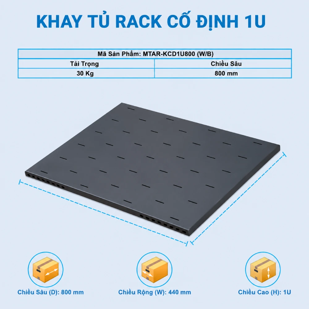 ảnh kích thước khay cố định 1 U D800