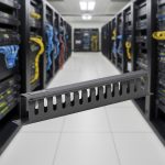 Ảnh chụp chi tiết thanh quản lý cáp mạng 1U COMMSCOPE 1427632-2..