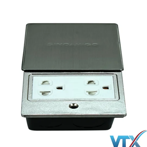 Ổ cắm âm sàn nắp trượt Sino Amigo SHP-M1S chất lượng cao