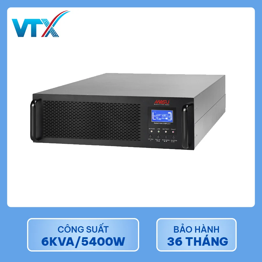 Bộ lưu điện UPS Online Rack Masu MS-6KRS LCD