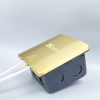 Hộp điện âm sàn, chống nước bằng đồng Tenko TK-J06 Màu Vàng (5)