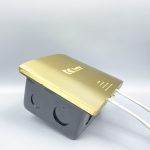 Hộp điện âm sàn, chống nước bằng đồng Tenko TK-J06 Màu Vàng (6)