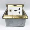 Ổ cắm âm sàn 1 ổ 3 chấu + 1 cổng mạng LAN Tenko TK-J02-20 (2)