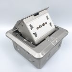 Ổ cắm điện âm sàn 2 ổ 3 chấu Tenko TK-J02-13 màu bạc (6)