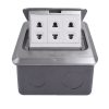 Ổ điện âm sàn 3 ổ 2 chấu Tenko TK-J02-12 (1)