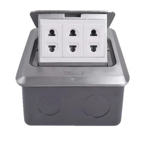 Ổ điện âm sàn 3 ổ 2 chấu Tenko TK-J02-12