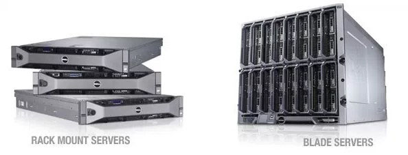hình ảnh Blade Server vs Rack mount Server