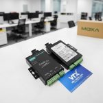 Ảnh thực tế Bộ chuyển đổi RS-232_422_485 sang cáp quang Singlemode TCF-142-S-SC..