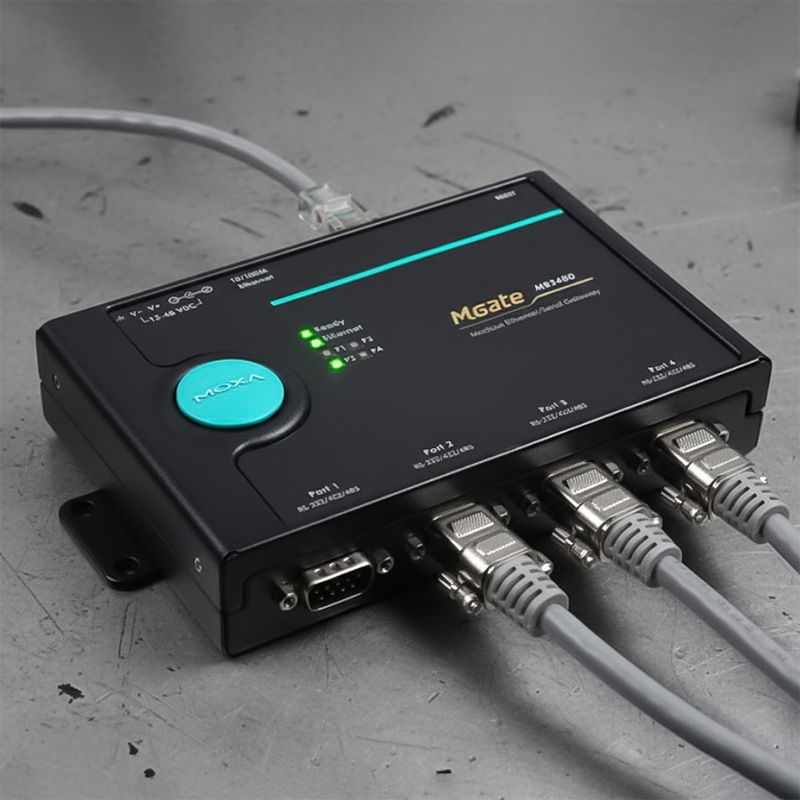 Bộ chuyển đổi Moxa MB3480 4xRS232_422_485 sang Ethernet