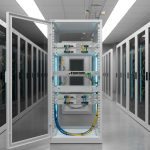 Các cổng kết nối của tường lửa Cisco Meraki MX250 lắp đặt trong tủ rack
