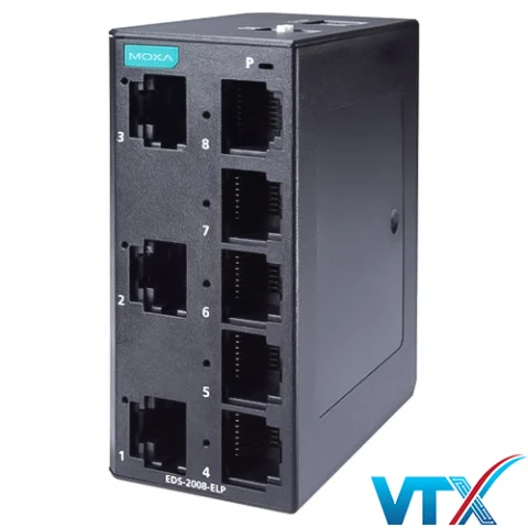 EDS-2008-ELP Switch công nghiệp Ethernet 8 cổng 10/100BaseT(X) (RJ45)