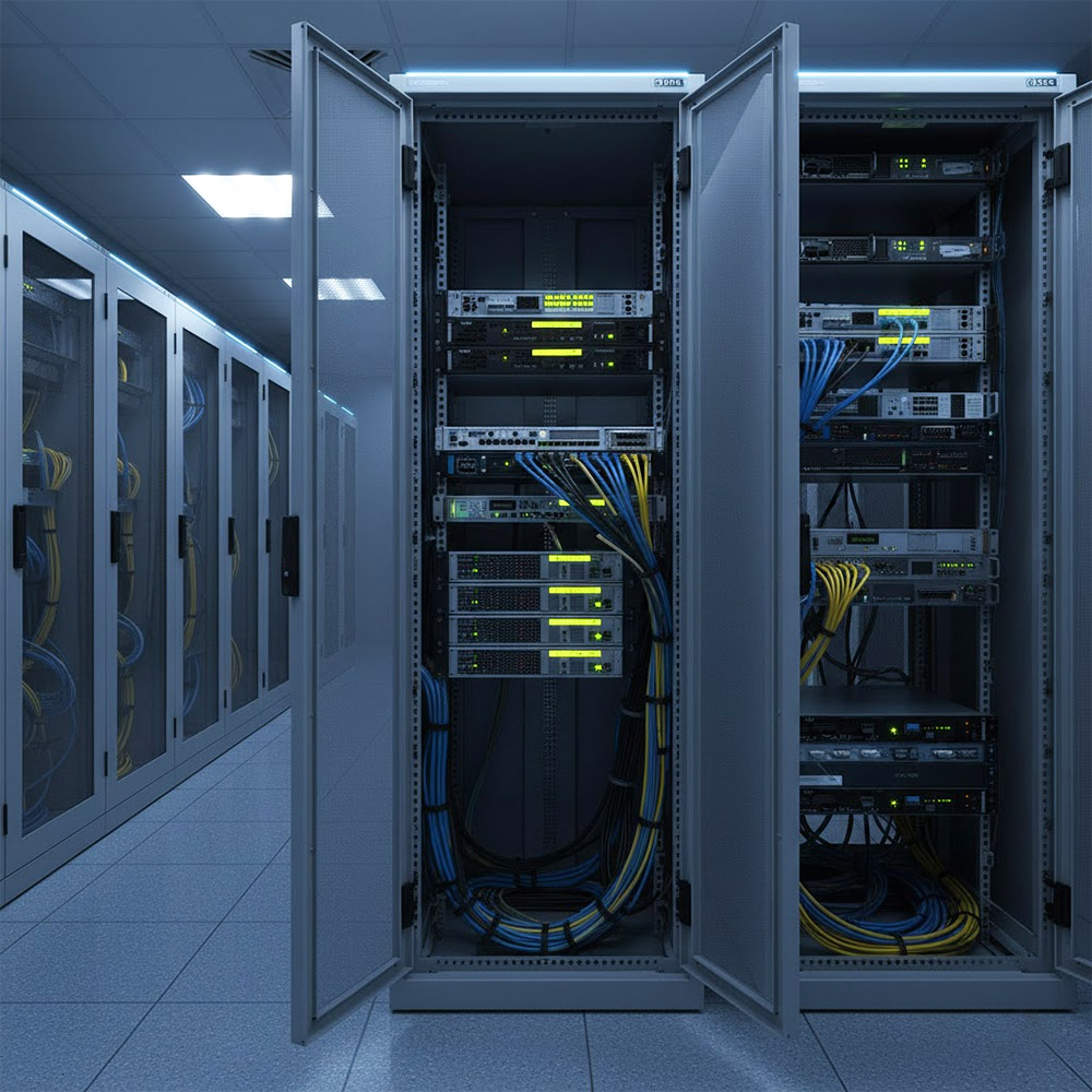 Tường lửa Cisco FPR3 được lắp đặt trong tủ rack