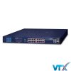 FGSW-1822VHP - Bộ chuyển mạch Switch Ethernet 16-Port 10_100TX 802.3at PoE + 2-Port Gigabit TP + 2-Port SFP có màn hình LCD_2