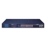 FGSW-1822VHP - Bộ chuyển mạch Switch Ethernet 16-Port 10_100TX 802.3at PoE + 2-Port Gigabit TP + 2-Port SFP có màn hình LCD_2