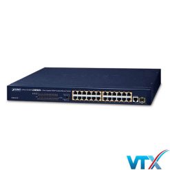 FGSW-2511P - Bộ chuyển mạch Switch Ethernet 24-Port 10_100BASE-TX 802.3at PoE + 1-Port Gigabit TP_SFP_1