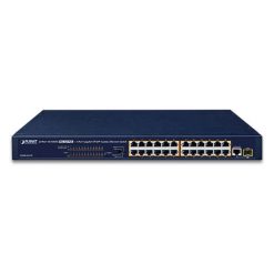FGSW-2511P - Bộ chuyển mạch Switch Ethernet 24-Port 10_100BASE-TX 802.3at PoE + 1-Port Gigabit TP_SFP_1