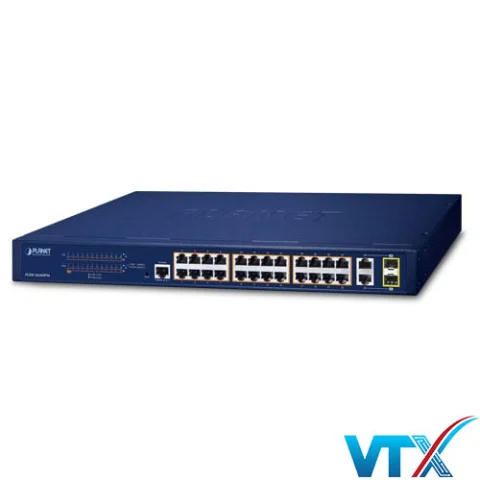 Switch Planet FGSW-2624HPS4 24 cổng 10/100TX 802.3at PoE