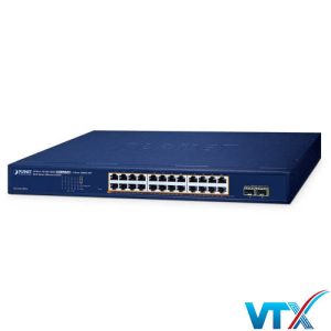 Switch Planet GS-2210-24P2S 24 cổng 10/100/1000T PoE