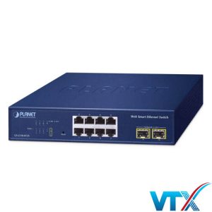 Switch PLANET GS-2210-8T2S – 8-Port 10/100/1000T