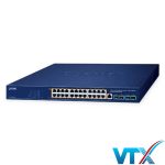 GS-4210-24UP4X - Switch quản lý 24-Port 10_100_1000T 802.3bt PoE + 4-Port 10G SFP+