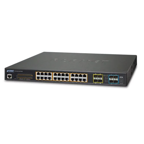GS-5220-24UP4XGS-5220-24UP4XR Switch L2+ 24x1G Ultra PoE + 4x10G SFP+ Converter (4)