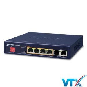 Switch Planet GSD-604HP – 4×10/100/1000T 802.3at PoE