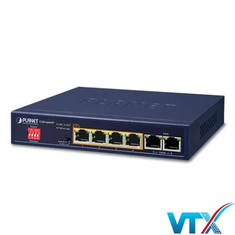 Switch Planet GSD-604HP - 4x10/100/1000T 802.3at PoE