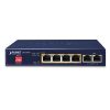 GSD-604HP - Switch để bàn 4-Port 101001000T 802.3at PoE + 2-Port 101001000T