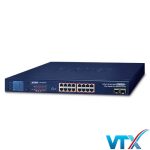 GSW-1820VHP - Switch Ethernet 16-Port 10_100_1000T 802.3at PoE + 2-Port Gigabit SFP + màn hình LCD_2
