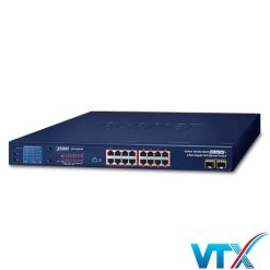 GSW-1820VHP - Switch Ethernet 16-Port 10_100_1000T 802.3at PoE + 2-Port Gigabit SFP + màn hình LCD_2