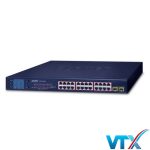 GSW-2620VHP - Switch Ethernet 24-Port 101001000T 802.3at PoE + 2-Port Gigabit SFP + Màn hình LCD_2