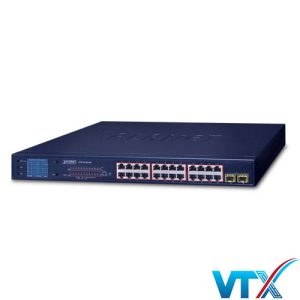 Switch Ethernet Planet GSW-2620VHP – 24 cổng PoE + 2 SFP