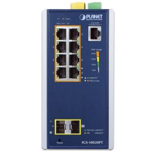 IGS-10020PT Switch công nghiệp 8 cổng 1G/PoE + 2 cổng 1G/2.5G SFP