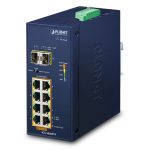 IGS-1020PTF Switch công nghiệp 8 cổng 101001000T 802.3at PoE + 2 cổng 1001000X SFP (1)