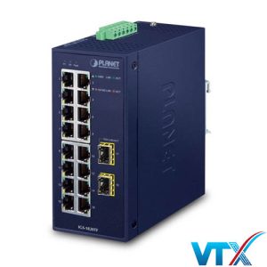 IGS-1820TF – Switch 16-Port 10/100/1000T + 2-Port 1000X SFP