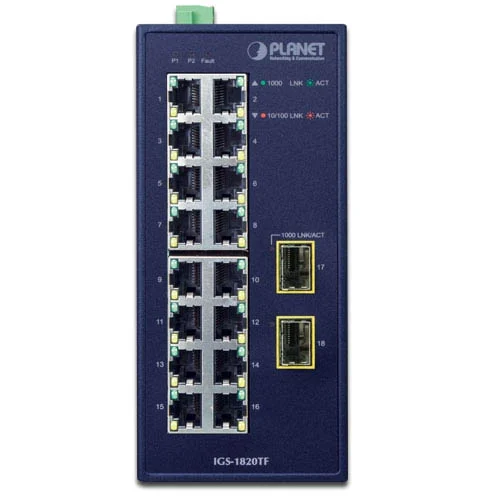 IGS-1820TF - Switch 16-Port 10_100_1000T + 2-Port 1000X SFP