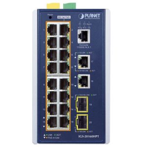 IGS-20160HPT Switch công nghiệp L3 16x1G/PoE + 2x1G + 2x1G/2.5G SFP