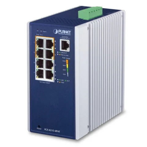 IGS-4215-4P4T Switch công nghiệp 4x1G/PoE + 4x1G RJ45
