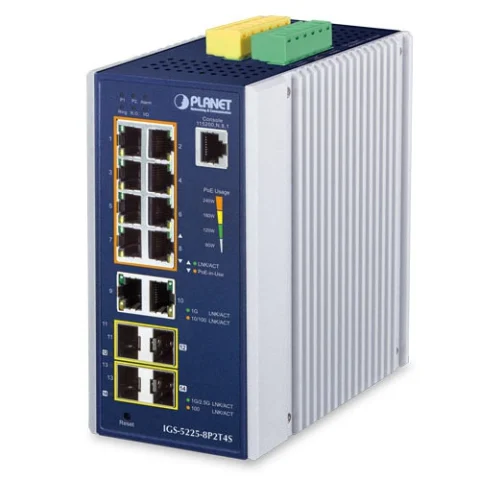Switch công nghiệp Planet IGS-5225-8P2T4S L2