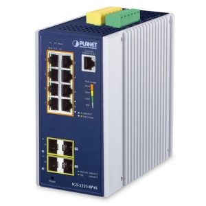 IGS-5225-8P4S Switch công nghiệp L2+ 8x1G/PoE + 2x1G SFP + 2×2.5G SFP
